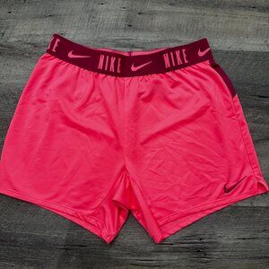 Nike Drifit Standard Fit short, girls, pink, size L